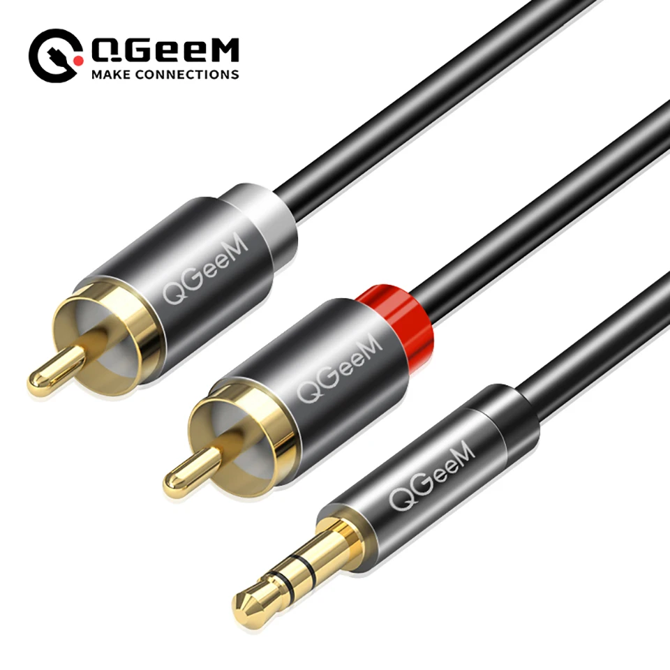 สายเคเบิล QGeeM RCA 2RCA ถึง 3 - Home Cinema Tv บทวิจารณ์และราคา