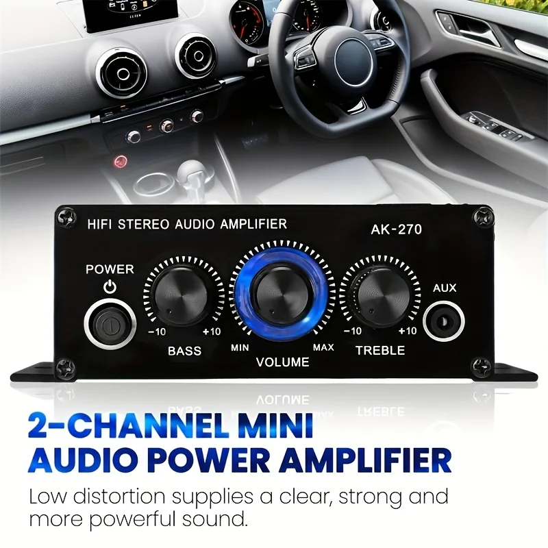 AK-270 400W มินิเพาเวอร์แอมป์  - Audio Home Cinema บทวิจารณ์และราคา